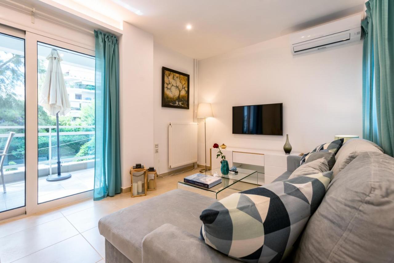 Lux 1-Bedroom Apartement Next To The Sea In Voula Athen Eksteriør billede